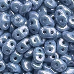 SuperDuo 2x5mm Blue Luster