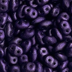 SuperDuo 2x5mm – Jet Metallic Suede Purple