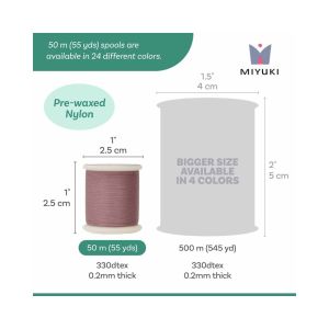 Miyuki Beading Thread Rose x 50 mt