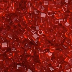 Square Sparkle Transparent Red Orange