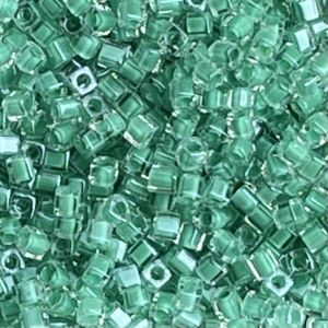 Square Lined Dark Mint Green