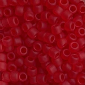 Round #8 Transparent Frosted Siam Ruby