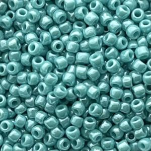 Round #11 Opaque Lustered Turquoise