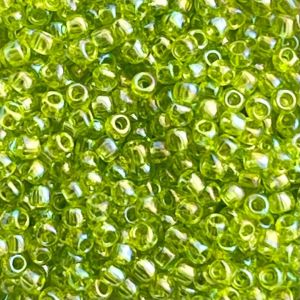 Round #11 Transparent Rainbow Lime Green
