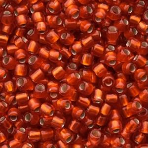 Round #11 Silver Lined Frosted Lt Siam Ruby