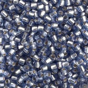 Round #11 Silver-Lined Frosted Lt Sapphire
